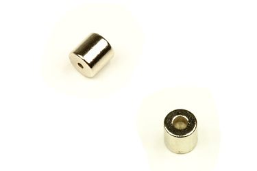 Magnetické zapínání, váleček 10x5 mm, 1 ks - platina