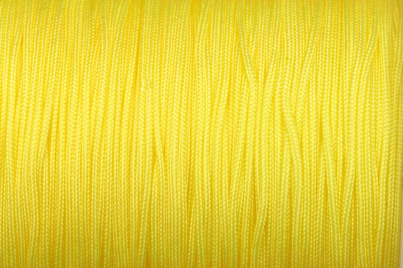 Nylonová šňůrka vázací, průměr 0,8 mm, metráž 1 m - sluníčkově žlutá
