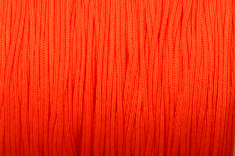 Nylonová šňůrka vázací, průměr 0,8 mm, metráž 1 m - oranžová, NEON