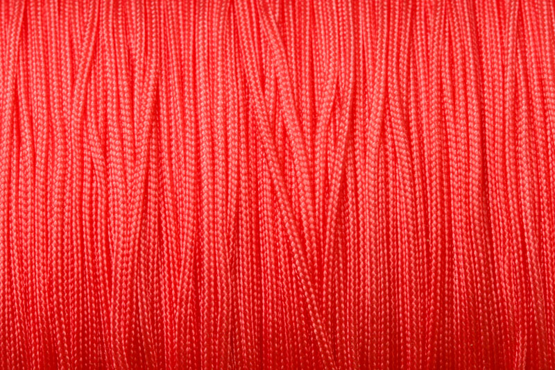Nylonová šňůrka vázací, průměr 0,8 mm, metráž 1 m - oranžovočervená, tomato