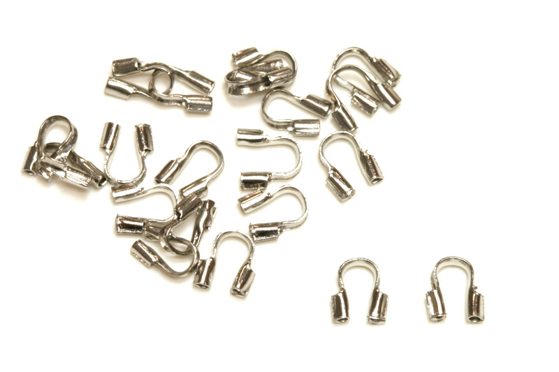Koncovka podkova 5x6 mm, nerezová ocel AISI 304, 2 ks