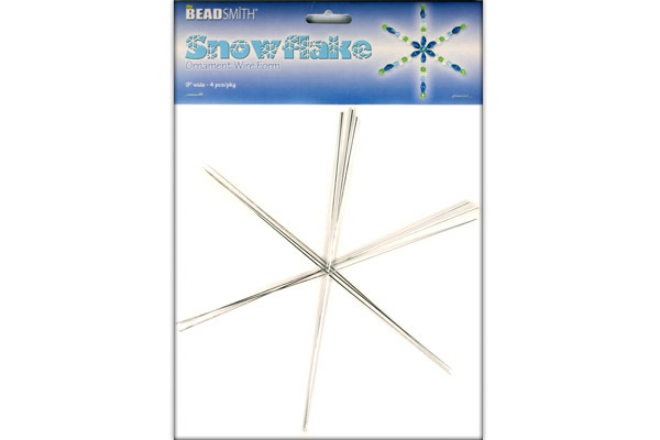 Drátěný základ pro vánoční hvězdy, The Beadsmith - 6 cípů, průměr 23 cm, bal. 4 ks