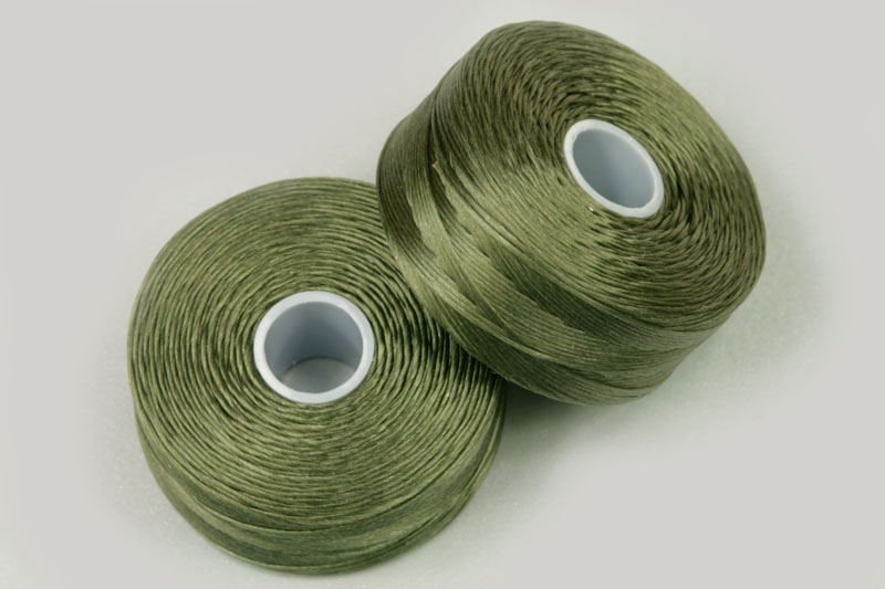 Superlon (S-lon) nit D (0,11 mm), cívka 71 m, olivově zelená (olive)