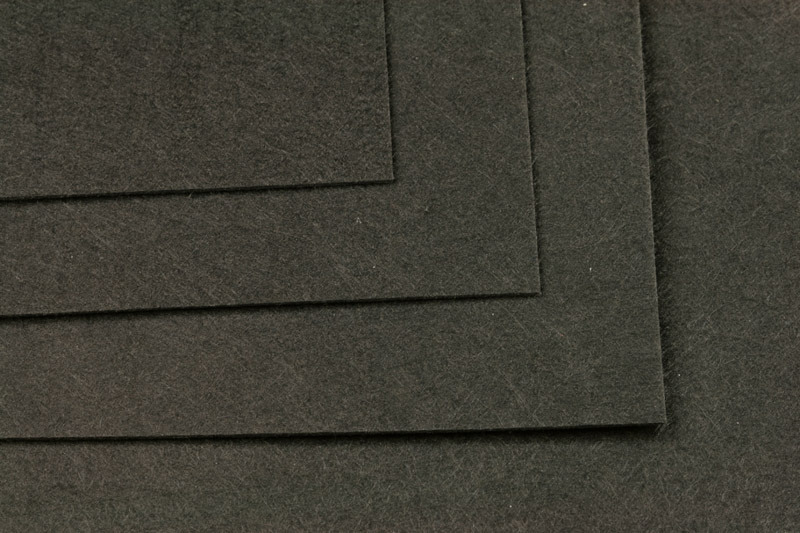 Filcový podklad pro korálkovou výšivku Lacy´s, 21,6x28 cm, 1 ks - černá