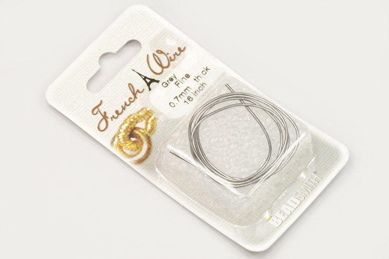 Ochranná dutinka French wire - FINE (0,7 mm), The Beadsmith, bal. 40 cm - platina