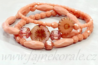 Lycra - elastické ploché vlákno, tloušťka 0,8 mm, cívka 10 m - čirá/bílá