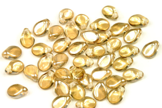 PRECIOSA Pip™ 5x7 mm, 30 ks - zušlechtění Honey na krystalu