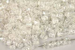 Preciosa Pellet™ 4x6 mm, 30 ks - krystal s listrem