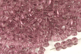 Preciosa Pellet™ 4x6 mm, 30 ks - transparentní ametyst