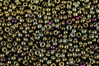 PRECIOSA rokajl 8/0 (2,8 - 3,2 mm) RH, bal. 50 g - hnědý iris