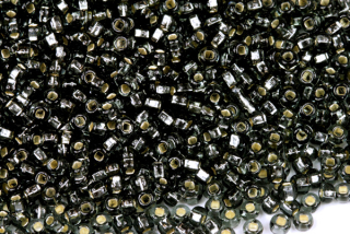 PRECIOSA rokajl 8/0 (2,8 - 3,2 mm) SH, bal. 50 g - transparentní šedá, SL