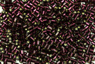 PRECIOSA BuglesHex-RH, čípky 1" (2,3 mm), bal. 50 g - transp. tmavší ametyst, SL