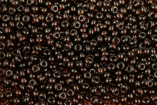 PRECIOSA rokajl 6/0 (3,7 - 4,3 mm) SH, bal. 50 g - transp. tmavý topaz, hnědá