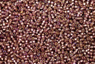 PRECIOSA rokajl MIX 10/0 (2,2 - 2,4 mm), bal. 50 g - transp. ametyst, SL + iris rainbow