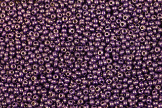 PRECIOSA rokajl 10/0 (2,2 - 2,4 mm) RH, bal. 50 g - fialový listr Vega na černé