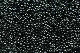 PRECIOSA rokajl 10/0 (2,2 - 2,4 mm) RH, bal. 50 g - sytá černá, hematit, sfinx