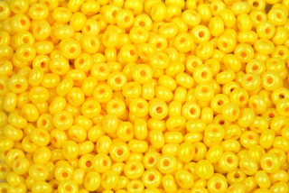 PRECIOSA rokajl 6/0 (3,7 - 4,3 mm) RH, bal. 50 g - sytý žlutý listr