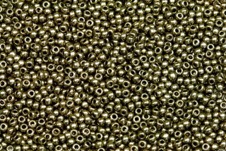PRECIOSA rokajl 10/0 (2,2 - 2,4 mm) RH, bal. 50 g - metalická tmavší bronzová, antik bronz