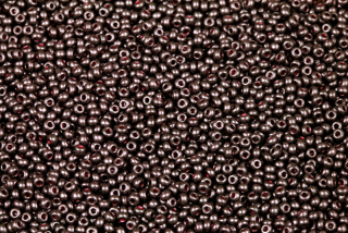 PRECIOSA rokajl 11/0 (2,0 - 2,2 mm) RH, bal. 50 g - hnědá perleť