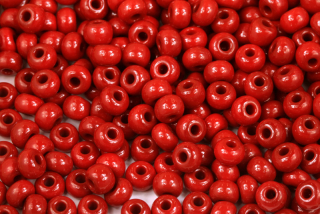 PRECIOSA rokajl 3/0 (5,3 - 5,8 mm) RH, bal. 50 g - sytá tmavší červená