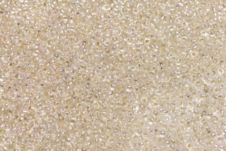 PRECIOSA rokajl 11/0 (2,0 - 2,2 mm) RH, bal. 50 g - krystal rainbow, SL