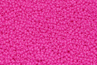 PRECIOSA rokajl 11/0 (2,0 - 2,2 mm) RH, bal. 50 g - růžová, solgel na křídě
