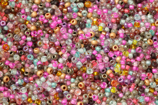 PRECIOSA rokajl MIX 10/0 (2,2 - 2,4 mm), bal. 50 g - různobarevný mix