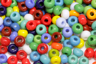 PRECIOSA rokajl MIX 2/0 (5,8 - 6,3 mm), bal. 50 g - sytý barevný mix