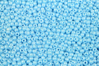 PRECIOSA rokajl 10/0 (2,2 - 2,4 mm) RH, bal. 50 g - sytá světle tyrkysově modrá, sfinx