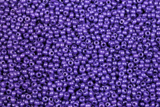 PRECIOSA rokajl 10/0 (2,2 - 2,4 mm) RH, bal. 50 g - modrofialová, solgel alabastr