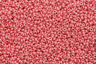 PRECIOSA rokajl 10/0 (2,2 - 2,4 mm) RH, bal. 50 g - metalická růžová