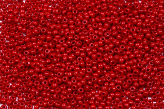 PRECIOSA rokajl 10/0 (2,2 - 2,4 mm) RH, bal. 50 g - sytá korálově červená
