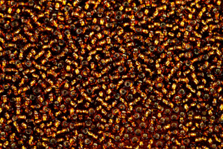PRECIOSA rokajl 8/0 (2,8 - 3,2 mm) SH, bal. 50 g - transp. tmavší hnědý topaz, SL