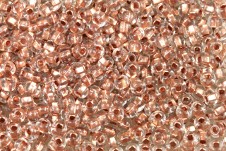 PRECIOSA rokajl 6/0 (3,7 - 4,3 mm) SH, bal. 50 g - krystal, měděný průtah
