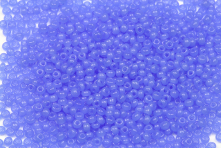 PRECIOSA rokajl 11/0 (2,0 - 2,2 mm) RH, bal. 50 g - safírově modrá, solgel na alabastru
