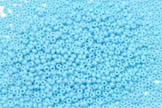 PRECIOSA rokajl 11/0 (2,0 - 2,2 mm) RH, bal. 50 g - sytá tyrkysově modrá, barveno