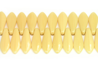 Mačkané jazýčky 5x16 mm, 20 ks - sytá béžová, isabela