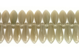 Mačkané jazýčky 5x16 mm, 20 ks - žíhaná šedá
