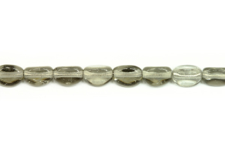 Mačkaný trojhran 7x5 mm, 23 ks/16 cm - transp kouřově šedá (black diamond)