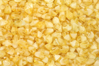 Mačkaná pohanka klasik 5x4 mm, 30 ks/16 cm - žlutá žíhaná