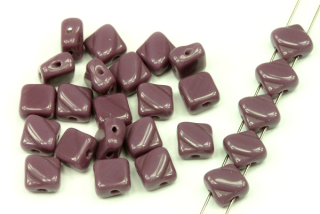 Silky beads Diagonal 6x6 mm, 30 ks - sytá fialová