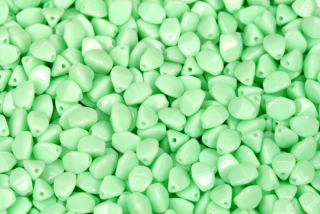 Mačkaná pohanka klasik 5x4 mm, 30 ks - sytá aqua, modrozelený tyrkys (mintová)