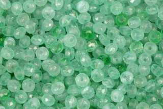 Broušené korálky slavík 3x5 mm, 50 ks/16 cm - žíhaná modrozelená