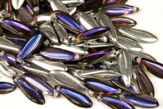 Mačkané jazýčky 5x16 mm, 25 ks - pokov Heliotrope