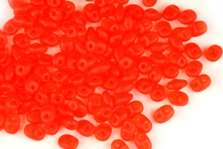 Matubo Superduo™ 2,5x5 mm, bal. 10 g - transp. matná oranžová, hyacint