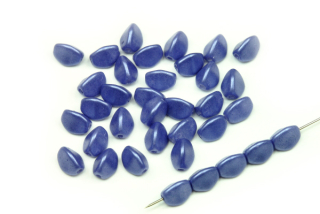 Mačkaná pohanka klasik 5x4 mm, 30 ks - voskovaná modrá
