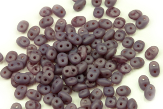 Matubo Superduo™ 2,5x5 mm, bal. 10 g - fialový opál matný