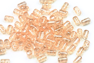 Matubo Rulla™ 3x5 mm, bal. 10 g - transp. růžový rozalín s listrem