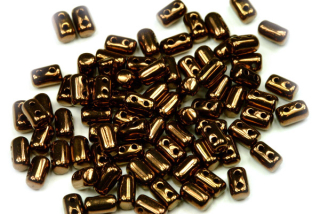 Matubo Rulla™ 3x5 mm, bal. 10 g - bronzový listr na černé