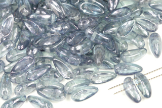 PRECIOSA Chilli™ 4x11 mm, 30 ks - modrý listr na krystalu